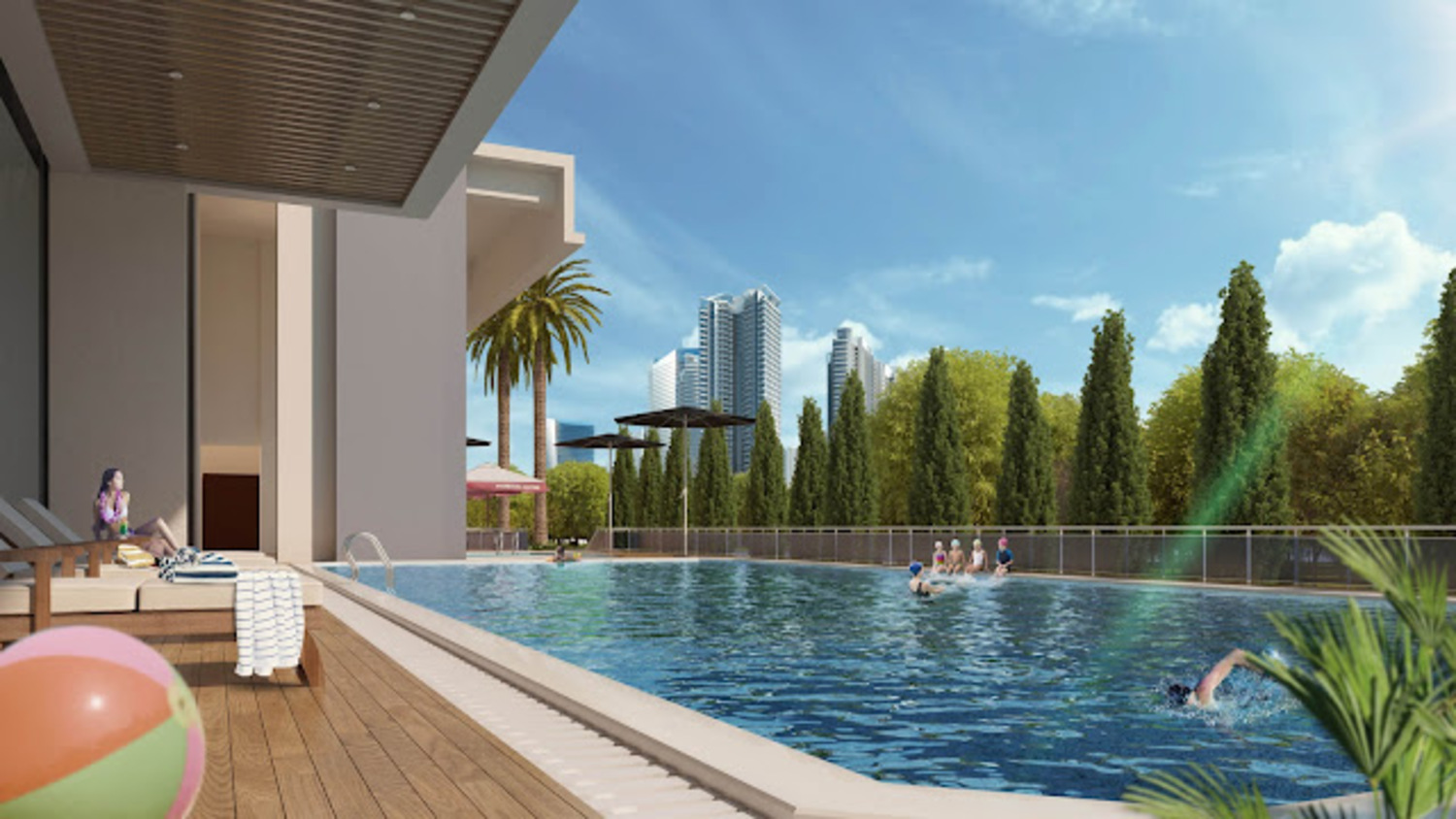 Hồ bơi tại Meyhomes Galleria