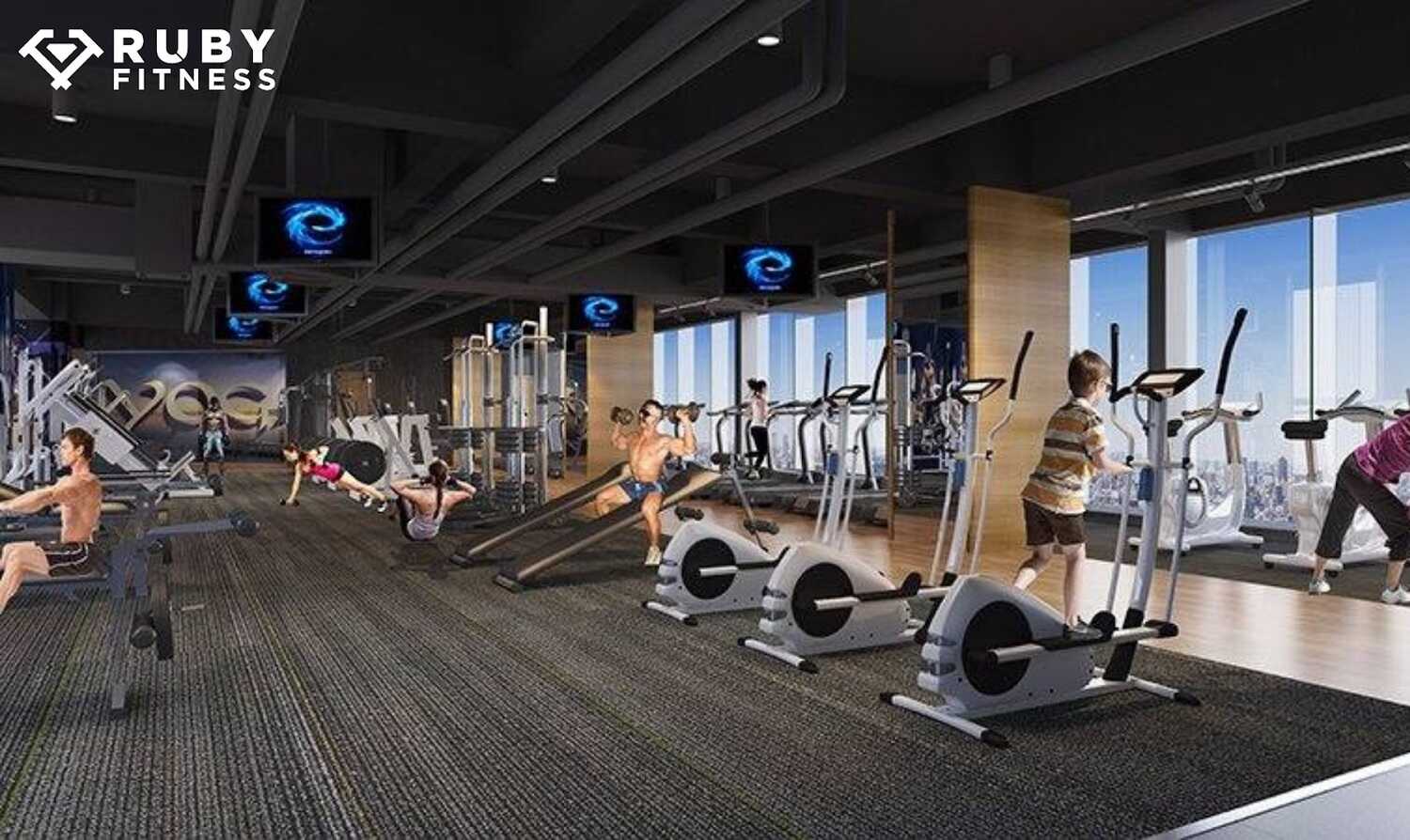 Phòng gym tại Meyhomes Galleria